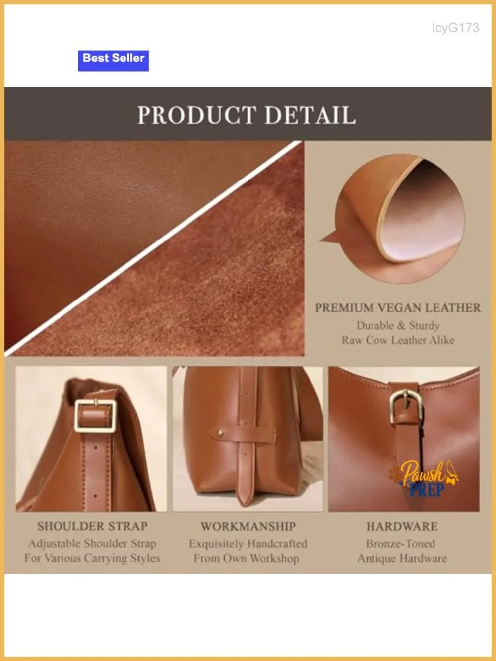 Vegan Leather Hobo Bag Shoulder Crossbody Tote for Women